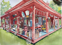 Antique Shop in Maine by Elina Shatalova 